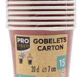 PROnappe Einweg-Kaffeebecher, rot 200 ml