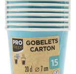 PROnappe Einweg-Kaffeebecher, türkis 200 ml