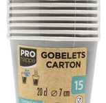 PROnappe Einweg-Kaffeebecher, grau 200 ml