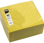 PROnappe Servietten 38,0 x 38,0 cm 2-lagig gelb