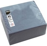 PROnappe Servietten 38,0 x 38,0 cm 2-lagig grau