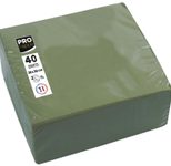 PROnappe Servietten 38,0 x 38,0 cm 2-lagig olivgrün