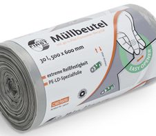 DEISS FIRST PLUS pcr® Müllbeutel 30,0 l hellgrau