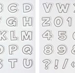 HEYDA Motivstempel-Set - Buchstaben & Zahlen