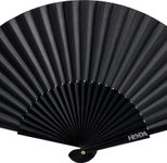 HEYDA Handfächer zum Bemalen schwarz