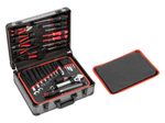 GEDOREred R46007138 3300189 Werkzeugkoffer 138-teilig grau