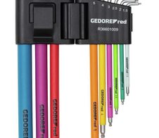 GEDOREred R36601009 Winkelschraubdreher 9-teilig