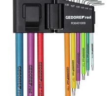 GEDOREred R36401009 Winkelschraubdreher 9-teilig
