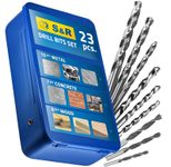 S&R Bohrer-Set HSS M2 Stahl 23-teilig