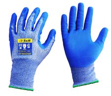 S&R Arbeitshandschuhe Größe 8 blau