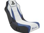 X Rocker Sony Playstation® Geist 2.0 Floor Rocker Gaming-Bodensessel mit 2.0 Audiosystem für Kinder & Jugendliche - weiß/blau