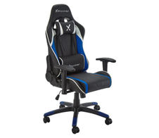 X Rocker Agility Compact eSports - Gaming-Bürodrehstuhl für Kinder & Teenager - blau/schwarz