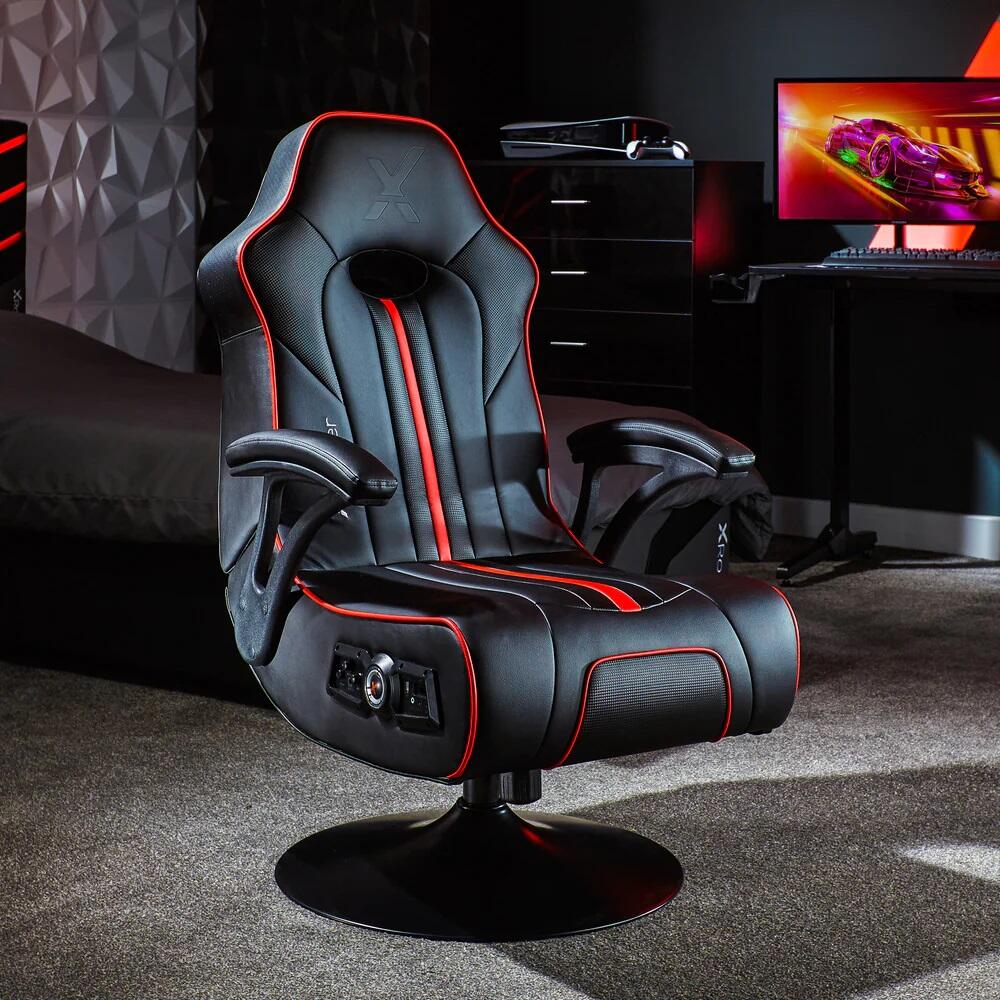 X Rocker TORQUE 2.1 Gaming-Sessel mit Wireless Audiosystem und  Vibrationsmotor - schwarz/rot | playox.de