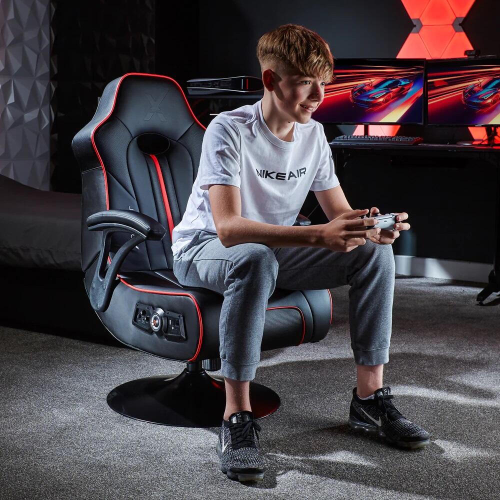 X Rocker TORQUE 2.1 Gaming-Sessel mit Wireless Audiosystem und  Vibrationsmotor - schwarz/rot | playox.de