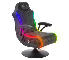 X Rocker MONSOON 4.1 Gaming-Sessel mit LED-Beleuchtung, Wireless Audiosystem und Vibrationsmotor - schwarz