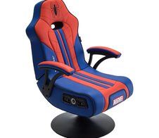 X Rocker Marvel™ Elite 2.1 Gaming-Sessel im Spider-Man Design - blau/rot