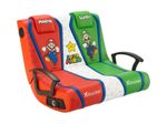 X Rocker Nintendo Super Mario™ Dual Rivals Floor Rocker Gaming-Bodensessel für Kinder & Jugendliche mit 2.1 Soundsystem - rot/weiß/grün