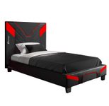 X Rocker Cerberus MKII Gaming-Bett für Kinder & Jugendliche - carbon/rot