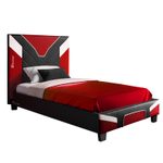X Rocker Cerberus MKII Gaming-Bett für Kinder & Jugendliche - schwarz/rot/weiß