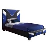 X Rocker Cerberus MKII Gaming-Bett für Kinder & Jugendliche - schwarz/blau/weiß