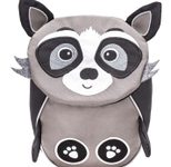 BELMIL® Kindergartenrucksack Mini Animals Raccoon 18,0 x 11,0 x 25,0 cm grau/schwarz 4,0 l