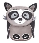 BELMIL® Kindergartenrucksack Mini Animals Raccoon 18,0 x 11,0 x 25,0 cm grau/schwarz 4,0 l