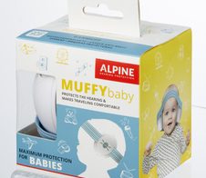 ALPINE MUFFYbaby Kinder-Kapselgehörschutz 23 dB blau, weiß