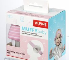 ALPINE MUFFYbaby Kinder-Kapselgehörschutz 23 dB rosa, weiß