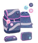 BELMIL® Schulranzen-Set Smarty Amazing Polka 29,0 x 21,0 x 40,0 cm blau 20 l