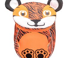 BELMIL® Kindergartenrucksack Mini Animals Tiger 18,0 x 11,0 x 25,0 cm orange/schwarz 4,0 l