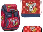 BELMIL® Schulranzen-Set Comfy Little Cute Friends Daisy 26,0 x 19,0 x 42,0 cm rot 18 l