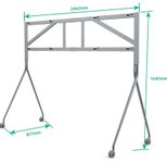 Yealink MB-FloorStand-D652 Dual für MeetingBoard 65, grau-silber