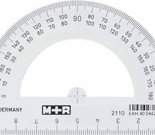 M + R Halbkreis-Winkelmesser