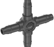 GARDENA Anschlussstück für Tropfschlauch Micro-Drip-System Kreuzstück