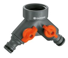 GARDENA Wasserverteiler für Gartenschlauch 2-Wege