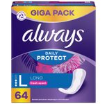 always Slipeinlagen Daily Protect Long, 64 St.