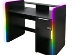 X Rocker Electra Gaming-Schreibtisch mit Wireless-Charging-Funktion und RGB-Beleuchtung - schwarz
