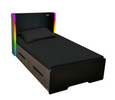 X Rocker Electra Gaming-Bett mit RGB-Beleuchtung - schwarz