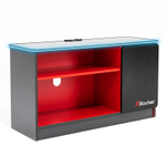X Rocker Carbon-Tek Gaming TV-Board mit LED-Beleuchtung - grau/rot