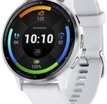 GARMIN Venu 3 Smartwatch steinweiß, silber