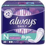 always Slipeinlagen Daily to go Normal 20 St.
