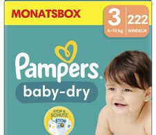 Pampers® Windeln Baby Dry Größe 3 222ST für Babys und Kleinkinder (4-18 Monate)