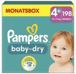 Pampers® Windeln Baby Dry Größe 4+ 198ST für Babys und Kleinkinder (4-18 Monate)