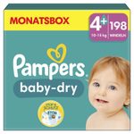 Pampers® Windeln Baby Dry Größe 4+ 198ST für Babys und Kleinkinder (4-18 Monate)
