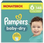 Pampers® Windeln Baby Dry Größe 6 148ST für Kids und Teens (4-12 Jahre)
