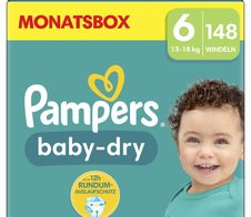 Pampers® Windeln Baby Dry Größe 6 148ST für Kids und Teens (4-12 Jahre)