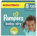 Pampers® Windeln Baby Dry Größe 8 120ST für Kids und Teens (4-12 Jahre)