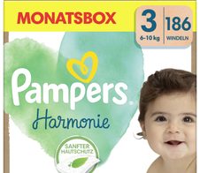Pampers® Windeln Harmonie Größe 3 186ST für Babys und Kleinkinder (4-18 Monate)
