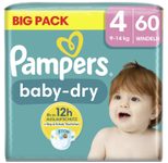 Pampers® Windeln Baby Dry Größe 4 70ST für Babys und Kleinkinder (4-18 Monate)