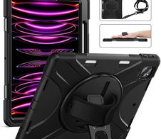 eSTUFF AUSTIN Defender Case für das iPad Air 13" (2024 & 2025) - Black